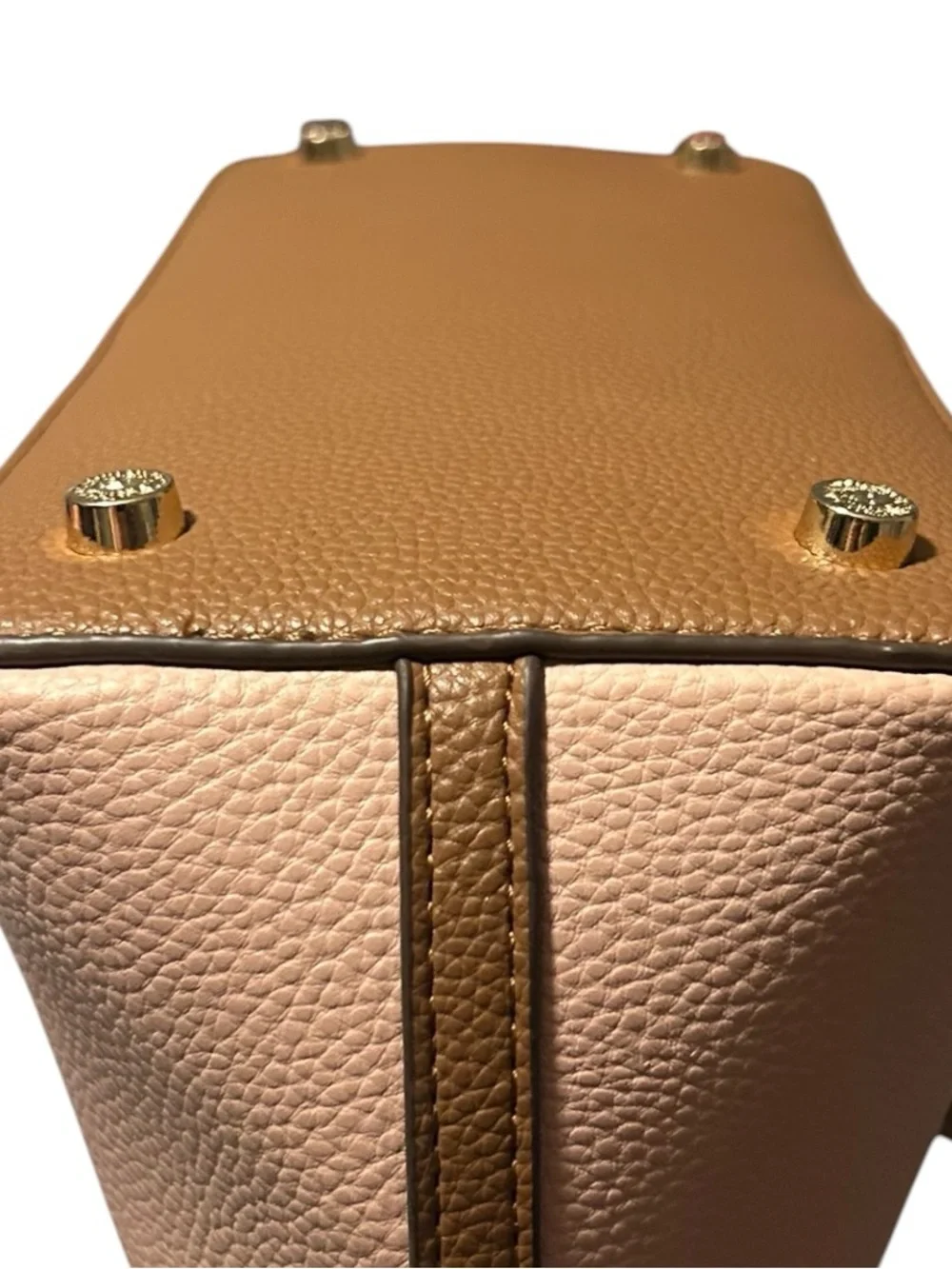 EUC Anne Klein Blush Pink Pebbled Leather Satchel with Matching Wallet